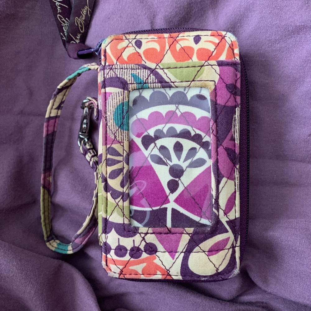 Vera Bradley all-in-one wristlet color: plum crazy